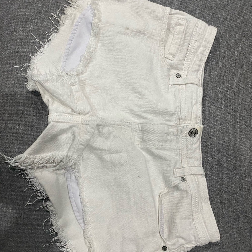 Eunina Crisp White Denim Shorts
